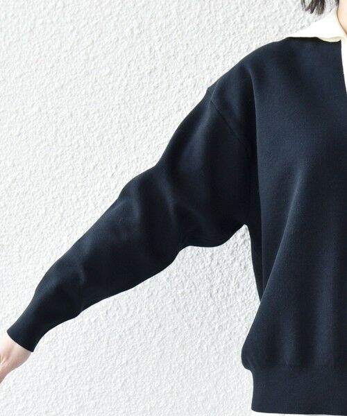 SHIPS / シップス ニット・セーター | SHIPS any:〈手洗い可能〉バイカラー スキッパー ニット プルオーバー | 詳細28