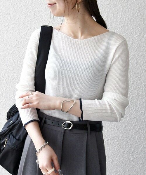 SHIPS / シップス ニット・セーター | SHIPS any:〈手洗い可能〉コットン ミックス 配色 リブ ニット プルオーバー | 詳細10