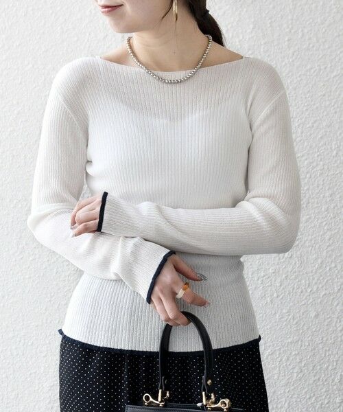 SHIPS / シップス ニット・セーター | SHIPS any:〈手洗い可能〉コットン ミックス 配色 リブ ニット プルオーバー | 詳細13