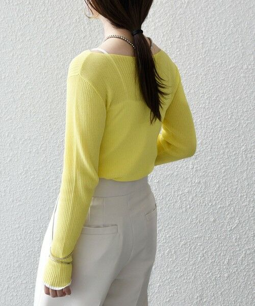 SHIPS / シップス ニット・セーター | SHIPS any:〈手洗い可能〉コットン ミックス 配色 リブ ニット プルオーバー | 詳細23