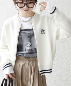 SHIPS / シップス カーディガン・ボレロ | 《予約》SHIPS any:〈手洗い可能〉コットン ミックス ライン ジップ ブルゾン ニット カーディガン