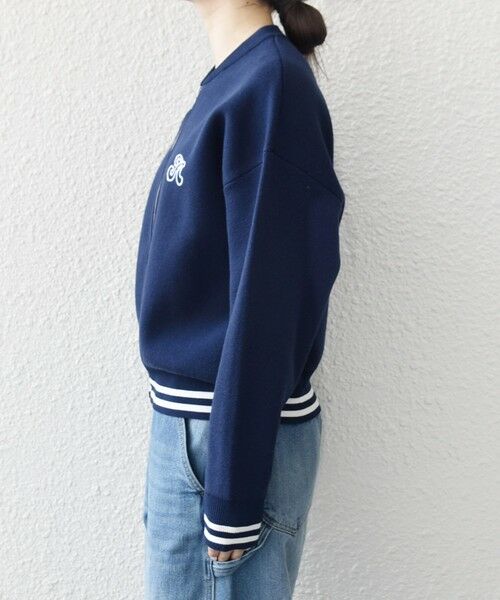 SHIPS / シップス カーディガン・ボレロ | 《予約》SHIPS any:〈手洗い可能〉コットン ミックス ライン ジップ ブルゾン ニット カーディガン | 詳細27