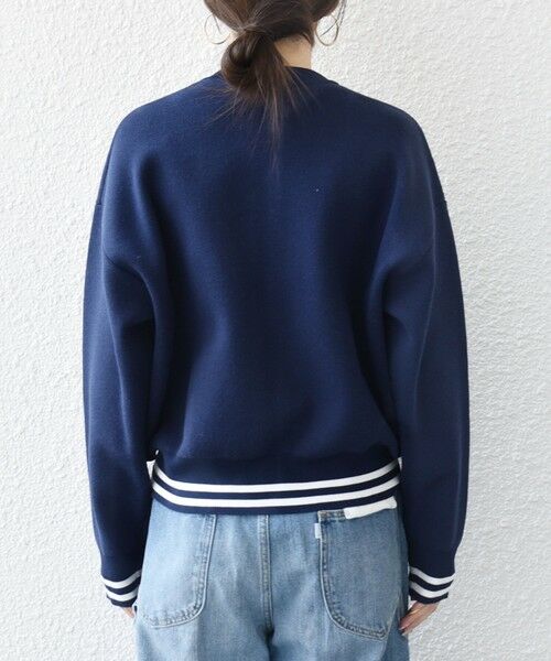 SHIPS / シップス カーディガン・ボレロ | 《予約》SHIPS any:〈手洗い可能〉コットン ミックス ライン ジップ ブルゾン ニット カーディガン | 詳細28