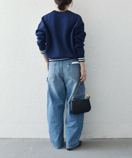 SHIPS / シップス カーディガン・ボレロ | 《予約》SHIPS any:〈手洗い可能〉コットン ミックス ライン ジップ ブルゾン ニット カーディガン | 詳細11