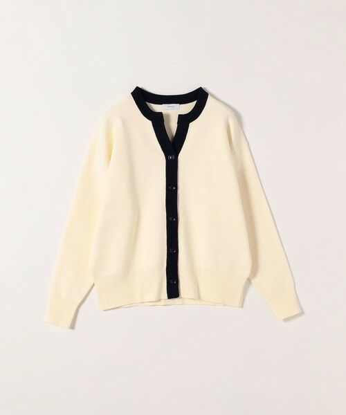 SHIPS / シップス カーディガン・ボレロ | 《一部追加予約》SHIPS any:〈手洗い可能〉バイカラー スキッパー ニット カーディガン | 詳細7