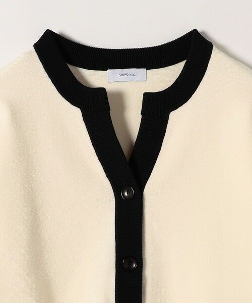 SHIPS / シップス カーディガン・ボレロ | 《一部追加予約》SHIPS any:〈手洗い可能〉バイカラー スキッパー ニット カーディガン | 詳細8