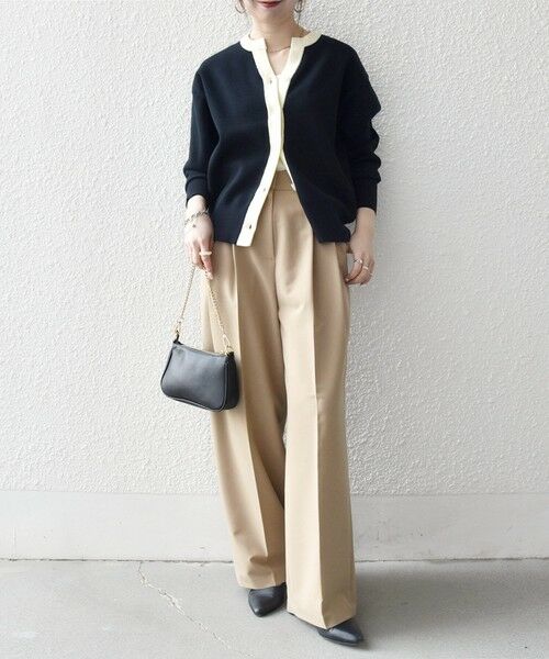 SHIPS / シップス カーディガン・ボレロ | 《予約》SHIPS any:〈手洗い可能〉バイカラー スキッパー ニット カーディガン | 詳細7