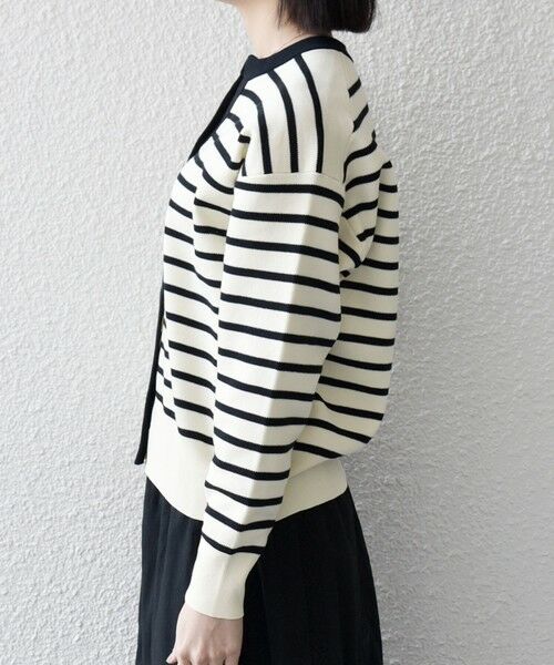 SHIPS / シップス カーディガン・ボレロ | 《予約》SHIPS any:〈手洗い可能〉バイカラー スキッパー ニット カーディガン | 詳細25