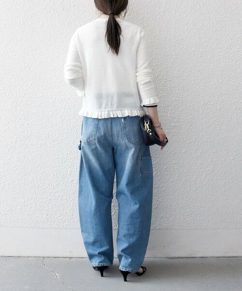 SHIPS / シップス カーディガン・ボレロ | 《予約》SHIPS any:〈手洗い可能〉コットン ミックス シアー フリル カーディガン | 詳細2