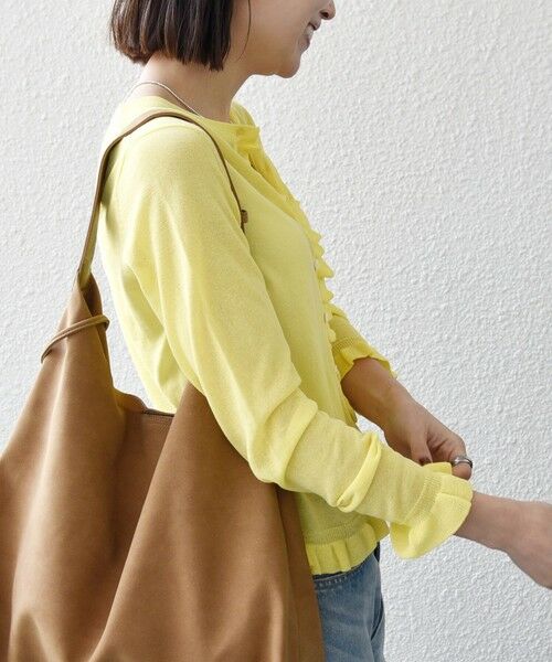 SHIPS / シップス カーディガン・ボレロ | 《予約》SHIPS any:〈手洗い可能〉コットン ミックス シアー フリル カーディガン | 詳細15