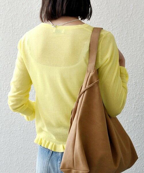 SHIPS / シップス カーディガン・ボレロ | 《予約》SHIPS any:〈手洗い可能〉コットン ミックス シアー フリル カーディガン | 詳細16