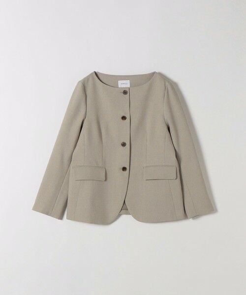 SHIPS / シップス ノーカラージャケット | 《予約》SHIPS any:〈洗濯機可能〉シャーク ノーカラー ジャケット | 詳細23