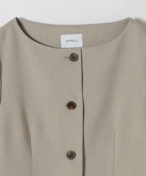 SHIPS / シップス ノーカラージャケット | 《予約》SHIPS any:〈洗濯機可能〉シャーク ノーカラー ジャケット | 詳細24