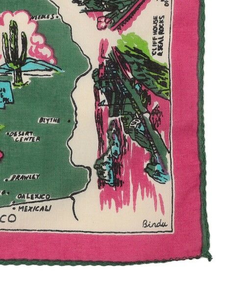 SHIPS / シップス バンダナ・スカーフ | BINDU: マップ バンダナ 26SS | 詳細1