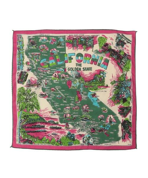 SHIPS / シップス バンダナ・スカーフ | BINDU: マップ バンダナ 26SS（レッド）