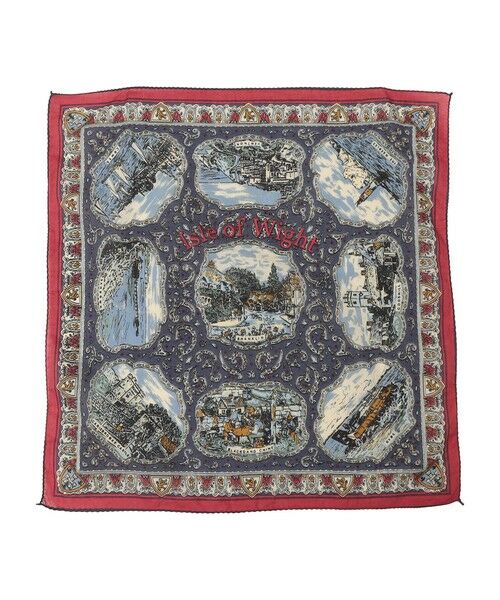 SHIPS / シップス バンダナ・スカーフ | BINDU: マップ バンダナ 26SS（ネイビー）