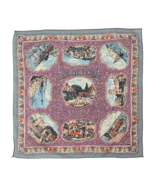 SHIPS / シップス バンダナ・スカーフ | BINDU: マップ バンダナ 26SS（ラベンダー）