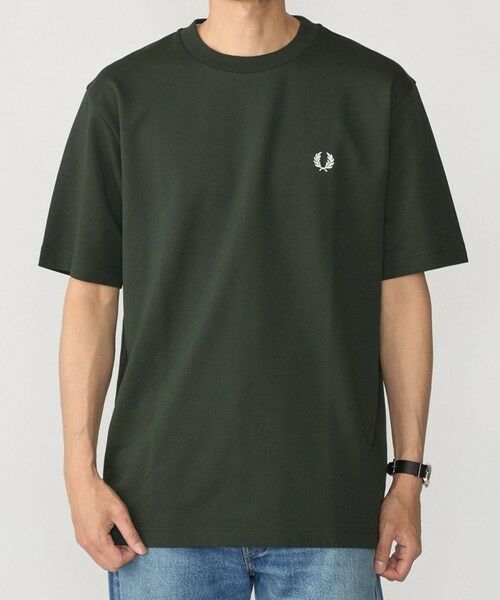 SHIPS / シップス Tシャツ | 【SHIPS別注】FRED PERRY: ワンポイントロゴ ピケ Tシャツ 26SS（ダークオリーブ）