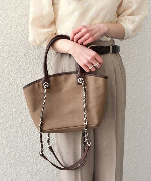 SHIPS / シップス トートバッグ | SHIPS Colors:キャンバス チェーン バッグ◇ | 詳細17
