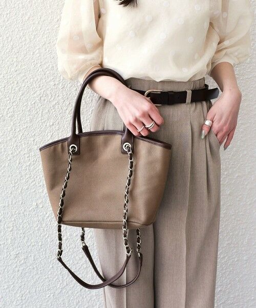 SHIPS / シップス トートバッグ | SHIPS Colors:キャンバス チェーン バッグ◇ | 詳細18