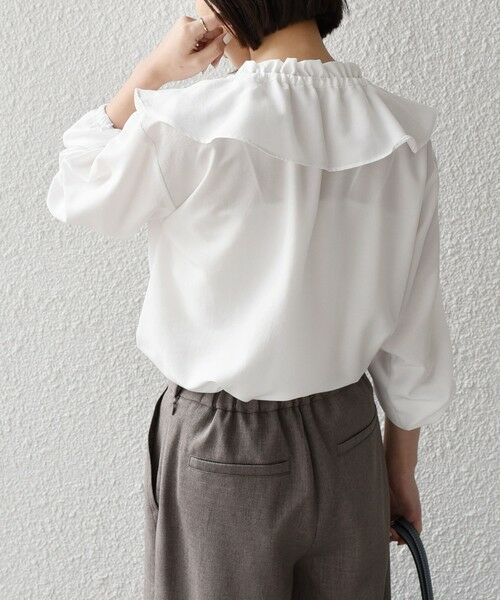 SHIPS / シップス シャツ・ブラウス | SHIPS Colors:〈洗濯機可能〉AIRTUM フリルカラー ブラウス | 詳細5