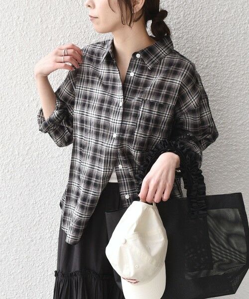 SHIPS / シップス シャツ・ブラウス | SHIPS Colors:〈手洗い可能〉シアー チェック シャツ◇ | 詳細10