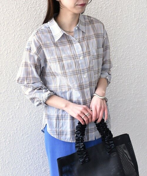 SHIPS / シップス シャツ・ブラウス | SHIPS Colors:〈手洗い可能〉シアー チェック シャツ◇ | 詳細25