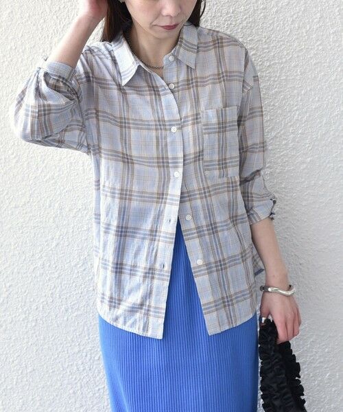 SHIPS / シップス シャツ・ブラウス | SHIPS Colors:〈手洗い可能〉シアー チェック シャツ◇ | 詳細27