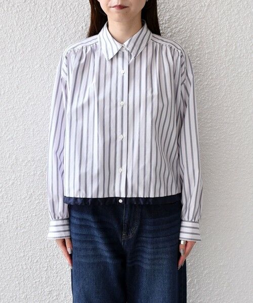 SHIPS / シップス シャツ・ブラウス | SHIPS Colors:〈洗濯機可能〉TC ストライプ シャツ ブルゾン2◇ | 詳細4