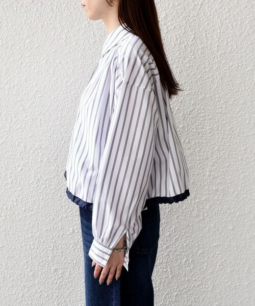 SHIPS / シップス シャツ・ブラウス | SHIPS Colors:〈洗濯機可能〉TC ストライプ シャツ ブルゾン2◇ | 詳細5