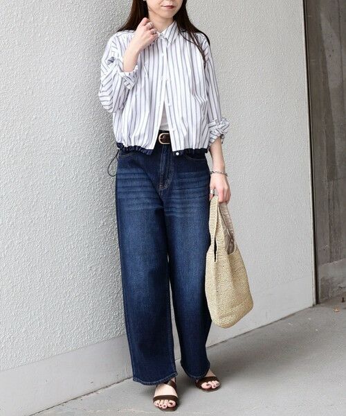 SHIPS / シップス シャツ・ブラウス | SHIPS Colors:〈洗濯機可能〉TC ストライプ シャツ ブルゾン2◇ | 詳細7