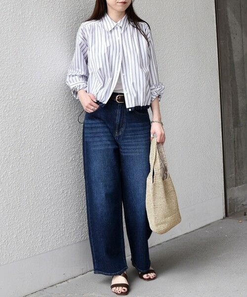 SHIPS / シップス シャツ・ブラウス | SHIPS Colors:〈洗濯機可能〉TC ストライプ シャツ ブルゾン2◇ | 詳細14