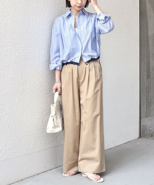 SHIPS / シップス シャツ・ブラウス | SHIPS Colors:〈洗濯機可能〉TC ストライプ シャツ ブルゾン2◇ | 詳細27