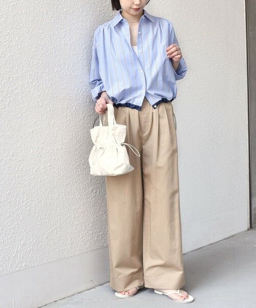 SHIPS / シップス シャツ・ブラウス | SHIPS Colors:〈洗濯機可能〉TC ストライプ シャツ ブルゾン2◇ | 詳細28