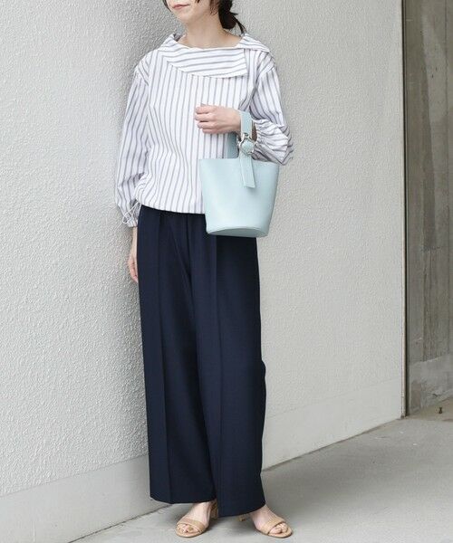 SHIPS / シップス シャツ・ブラウス | SHIPS Colors:〈洗濯機可能〉ロールカラー ストライプ ブラウス2◇ | 詳細4