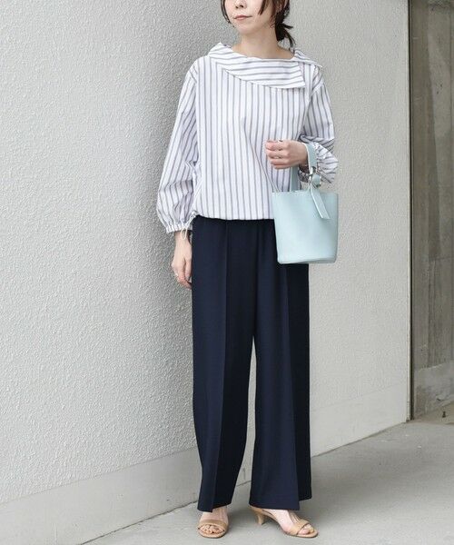 SHIPS / シップス シャツ・ブラウス | SHIPS Colors:〈洗濯機可能〉ロールカラー ストライプ ブラウス2◇ | 詳細5