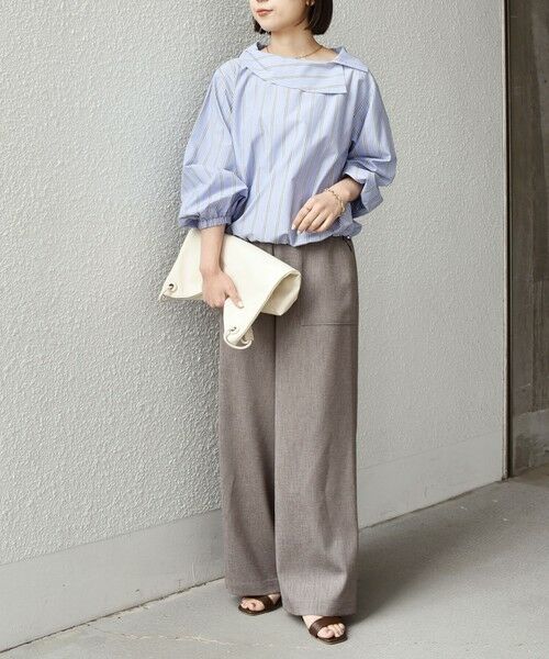 SHIPS / シップス シャツ・ブラウス | SHIPS Colors:〈洗濯機可能〉ロールカラー ストライプ ブラウス2◇ | 詳細19