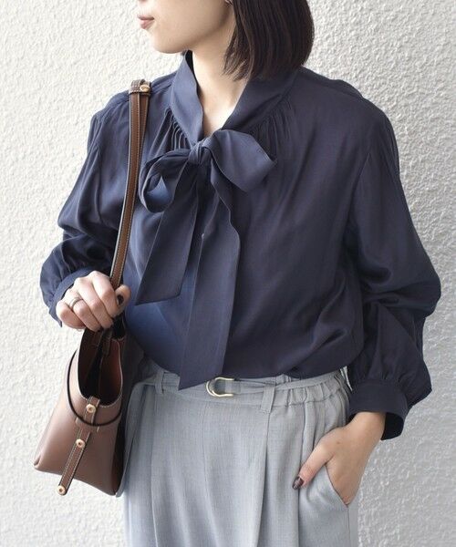 SHIPS / シップス シャツ・ブラウス | SHIPS Colors:〈手洗い可能〉シルキー ローン ボウタイ シャツ◇ | 詳細27