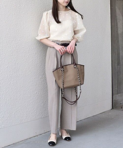 SHIPS / シップス シャツ・ブラウス | SHIPS Colors:〈手洗い可能〉シアー フロッキー ドット 5分袖 ブラウス◇ | 詳細20