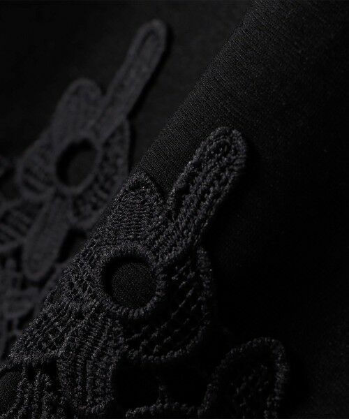 SHIPS / シップス カットソー（半袖以外） | 《追加・新色予約》【WEB限定】SHIPS Colors:ポンチ レース コンビ トップス（無地）◆ | 詳細15