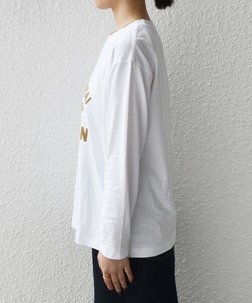 SHIPS / シップス カットソー(半袖以外) | 《一部追加・新色予約》【WEB限定】SHIPS Colors:〈洗濯機可能〉フロッキー ロゴ TEE(ロンT)◆ | 詳細20