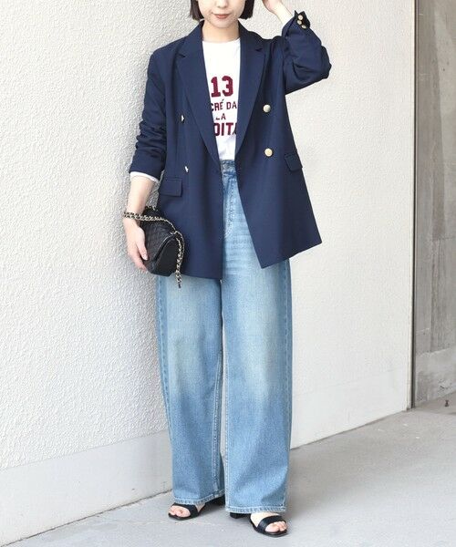 SHIPS / シップス カットソー（半袖以外） | SHIPS Colors:〈洗濯機可能〉26SS フロッキー ロゴ TEE（ロンT） | 詳細8