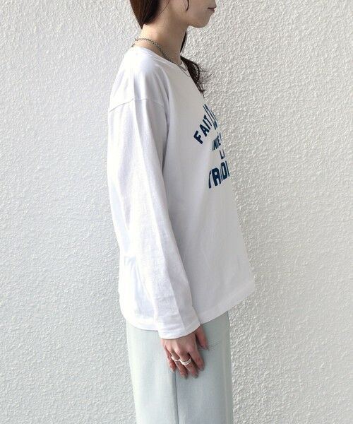 SHIPS / シップス カットソー（半袖以外） | SHIPS Colors:〈洗濯機可能〉26SS フロッキー ロゴ TEE（ロンT） | 詳細21