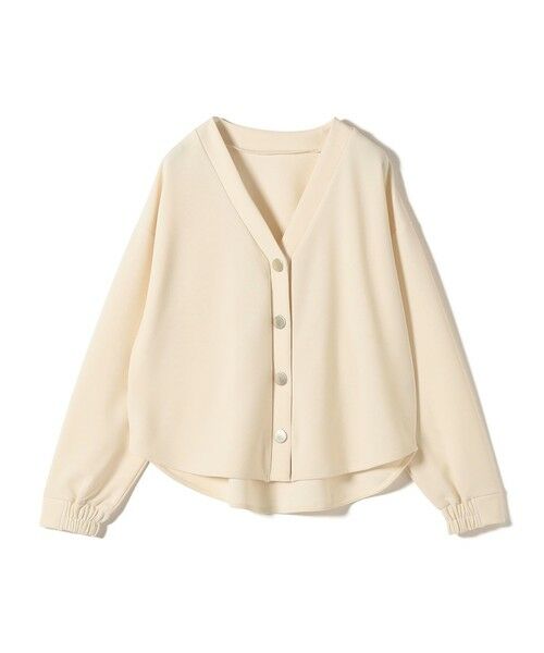 SHIPS / シップス カーディガン・ボレロ | SHIPS Colors:〈手洗い可能〉カット ジョーゼット Vネック カーディガン（セットアップ対応可能） | 詳細1