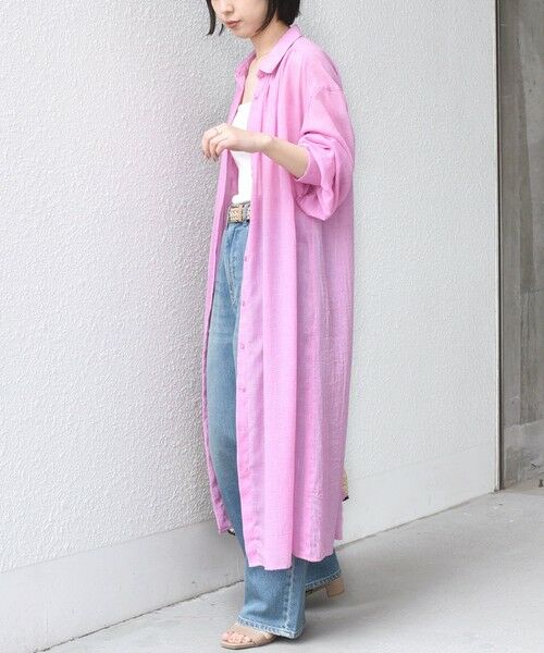 SHIPS / シップス ロング・マキシ丈ワンピース | SHIPS Colors:〈手洗い可能〉ボイル シャンブレー シャツ ワンピース◇ | 詳細22