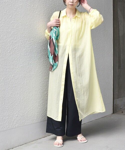 SHIPS / シップス ロング・マキシ丈ワンピース | SHIPS Colors:〈手洗い可能〉ボイル シャンブレー シャツ ワンピース◇ | 詳細27
