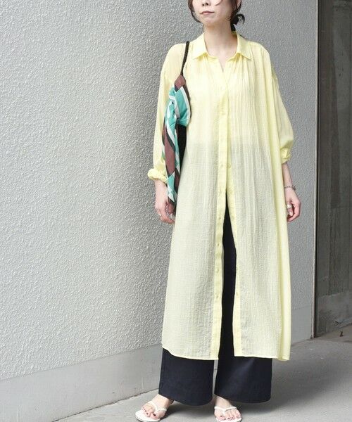 SHIPS / シップス ロング・マキシ丈ワンピース | SHIPS Colors:〈手洗い可能〉ボイル シャンブレー シャツ ワンピース◇ | 詳細28