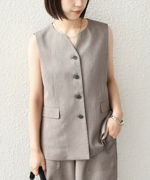 SHIPS / シップス ベスト | SHIPS Colors:〈洗濯機可能〉デラオックス スキッパー ジレ（セットアップ対応可能）◇ | 詳細15