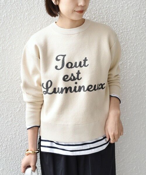 SHIPS / シップス ニット・セーター | SHIPS Colors:〈手洗い可能〉サガラ ロゴ ニット | 詳細8