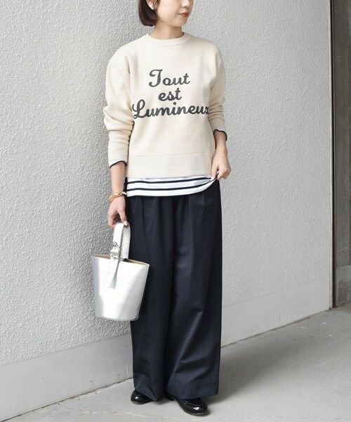 SHIPS / シップス ニット・セーター | SHIPS Colors:〈手洗い可能〉サガラ ロゴ ニット | 詳細10